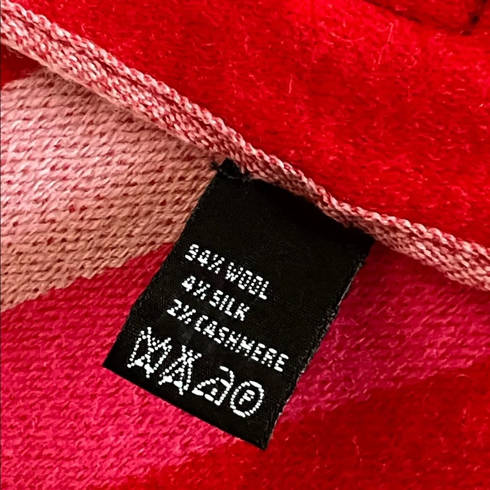 Coach Cashmere Silk Blend Stripe Scarf - Picture 4 of 9